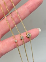 Bracelet Lerca Cuban Chain avec Diamants Bulles – Série d'Accessoires de Mode pour Poignet