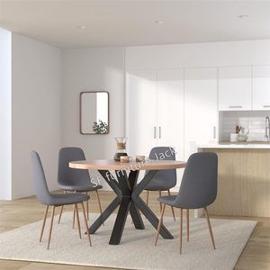 Bán Buôn Tùy Chỉnh Hình Màu Đen Rèn Kim Loại Bảng Chân Sơn Bột Bàn Đồ Nội Thất Thiết Lập Cho Phòng Ăn Nhà Bếp Phòng Khách - Product Image 2