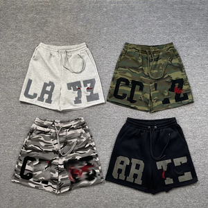 Pantalones Cortos de Algodón para Hombre, Estilo Casual, con Logotipo de la Marca de Moda Europea Americana Devil <span class=keywords><strong>Island</strong></span>, Bordado de Letras y Camuflaje - Product Image 1