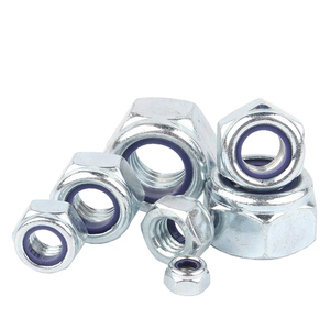 Écrou <span class=keywords><strong>autobloquant</strong></span> en acier au carbone zingué à insert nylon hexagonal, écrou fin <span class=keywords><strong>autobloquant</strong></span> Nylock <span class=keywords><strong>M2</strong></span> <span class=keywords><strong>M2</strong></span>.5 M3 M4 M5 M12 M14 M16 - Product Image 5