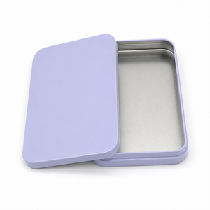 Caja Metálica Deslizante con Cierre <span class=keywords><strong>de</strong></span> Hebilla en Color Morado Vibrante para Empaque <span class=keywords><strong>de</strong></span> Medicamentos, Tabaco y Tarjetas <span class=keywords><strong>de</strong></span> Primera Calidad - Product Image 1