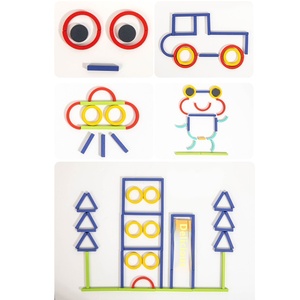 Sớm giáo dục tự làm Câu Đố xây dựng khối sáng tạo gậy gỗ Nhẫn thiết kế thông minh Đồ chơi bé trai bé gái tuổi từ 3 + EN71 - Product Image 2