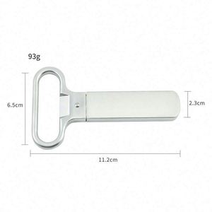 Wholesale Personalized Vintage Stainless Steel Two Prong <b>Cork</b> Screw Durable Wine <b>Bottle</b> Opener Corkscrew Gift - Product Image 5