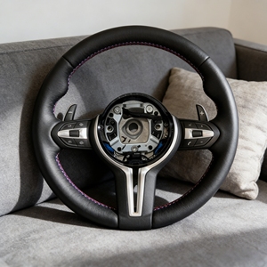 Volante in Pelle <span class=keywords><strong>M</strong></span> all'Ingrosso Adatto per BMW F30 F10 F15 F36 F01 <span class=keywords><strong>F20</strong></span> F22 F25 F31 F32 M3 M4 M5 E70 E71 E90 - Product Image 5