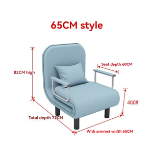 Canapé-<span class=keywords><strong>Lit</strong></span> Pliant en Tissu Multifonctionnel pour Salon, Canapé Douillet <span class=keywords><strong>Confortable</strong></span> avec Coussins, Double Usage, Gain de Place - Product Image 4