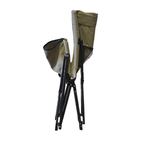 Chaise longue pliable en acier inoxydable de haute qualité, robuste, pour le camping en plein air, la plage