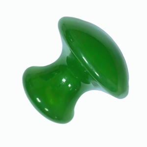 Masseur de tête en résine verte en forme de champignon, outil de massage corporel, masseur en résine - Product Image 5