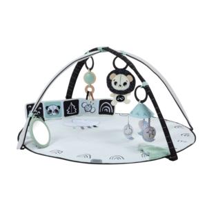 Tiny Love Classic - Gymini Tapis de jeu noir et blanc pour enfants de 0 à 6 ans, tapis de jeu pliable en polyester pour bébé - Product Image 1