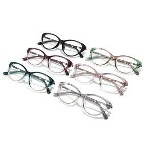 Women Cat Eye <b>Eyeglasses</b> <b>Frames</b> Full Rim Lightweight Comfortable Solid Color Fashion Glasses - Product Image 5