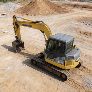 Excavadora de cadenas Komatsu PC56, PC60, PC70, PC78 usada de alta calidad, original de Japón, excavadora hidráulica de 35 toneladas, segunda mano, buen precio - Product Image 2