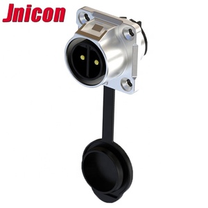 Jnicon 300V Nhựa Để Kim Loại 2 Pin Nối Chống Thấm Nước DC Hàng Không Cắm Ổ Cắm Kết Nối - Product Image 5