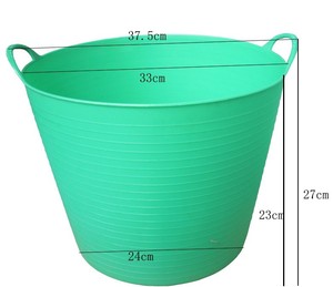 Universal <span class=keywords><strong>Flexi</strong></span> <span class=keywords><strong>Tub</strong></span>, cesta de almacenamiento de juguetes, barril de lavado, Cubo de plástico de colores 3,7 galones 14L - Product Image 4
