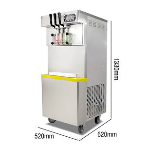 Máquina de helados Kolice Milk Shake, diseño delgado, mini, de sobremesa, con certificación ETL y CE, para helados suaves de frutas. - Product Image 2