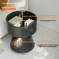 Table d'appoint moderne et portable pour chat avec roulettes, meuble de rangement multifonctionnel pour salon, chambre et canapé