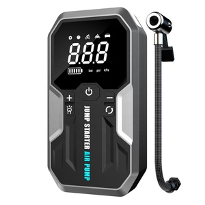 Démarreur de batterie de voiture portable 12V 4 en 1, démarreur de secours, pompe à air, courant de pointe, lumière LED, démarreur de voiture avec pompe à air - Product Image 1