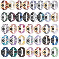 Bracelet de montre intelligent de luxe pour femme, bracelet en résine transparente pour Apple Watch Series 11 10 9 8 7 6