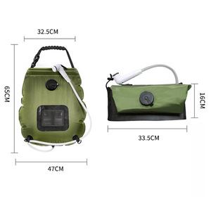 Sac de douche de camping en plein air, réservoir de stockage d'eau de 20 L, douche portable à chauffage automatique avec pistolet de pulvérisation - Product Image 4
