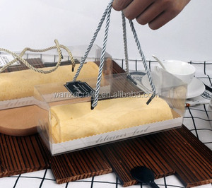 Dài Nhựa Đóng Gói Thụy Sĩ Cuộn Bánh Hộp Tùy Chỉnh In Món Quà Món Tráng Miệng Bao Bì Thực Phẩm Rõ Ràng Pastry Hộp - Product Image 3