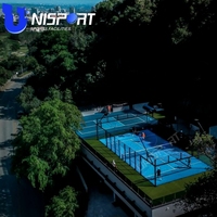 Terrain de padel panoramique standard WPT 2026, prix usine, verre 12 mm, LED, certifié CE, pour extérieur et intérieur