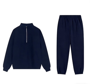 <span class=keywords><strong>Felpa</strong></span> Sportiva Invernale/Primaverile Ol0 con Logo a Lettere - Vestibilità Ampia - Unisex Uomo/Donna 65% Cotone 35% <span class=keywords><strong>Poliestere</strong></span> con Cerniera 1/4 XS - Product Image 4