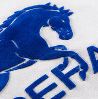 Impression de logo floqué personnalisé par transfert thermique, décoration graphique en relief pour vêtements