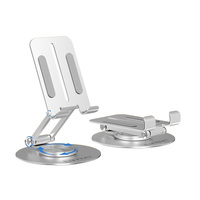 Support de téléphone et de tablette en aluminium métallique rotatif à 360 degrés Earldom, support de bureau flexible pour un usage domestique