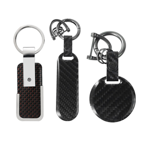 Fabbrica di alta qualità Logo personalizzato in fibra di carbonio portachiavi per auto uomo e <span class=keywords><strong>donna</strong></span> accessorio per auto <span class=keywords><strong>regalo</strong></span> con Logo personalizzato - Product Image 3