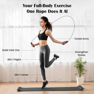 <span class=keywords><strong>Corde</strong></span> à Sauter Intelligent Contrôle <span class=keywords><strong>de</strong></span> Vitesse Roulement PVC Nylon pour Enfants et Femmes, Entraînement Fitness <span class=keywords><strong>Exercice</strong></span> en Extérieur - Product Image 2