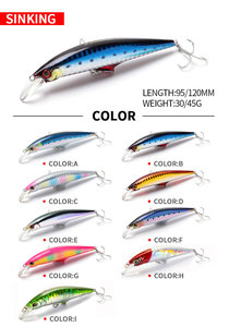 Leurre flottant lent pour la pêche à l'achigan, appât dur pour la plage, 95mm/120mm, 30/45g - Product Image 3