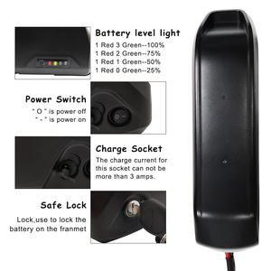 Baterai Ebike 48v 52v 15ah untuk Motor Bafang Voilamart <span class=keywords><strong>AW</strong></span> Ancheer 0-1000w, Baterai Lithinum Sepeda Listrik Down Tube - Product Image 2