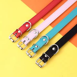 <span class=keywords><strong>Collar</strong></span> de Perro de Cuero PU de Alta Calidad, <span class=keywords><strong>16</strong></span> Colores Disponibles, Tamaño Pequeño, con Hebilla de Seguridad, Estampado Animal, Luces, Accesorios para Mascotas - Product Image 4