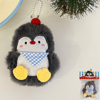 Porte-clés pingouin en peluche mignon, breloque décorative pour sac à dos, petit cadeau pour les couples et les meilleurs amis