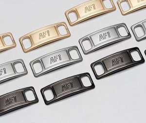 Di alta qualità piatti vuoti colorati <span class=keywords><strong>nfl</strong></span> Sneaker in metallo etichetta con logo personalizzato scarpe ciondoli in pizzo per Runners scarpe decorazione - Product Image 2