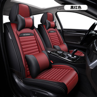 Fundas de Asiento de Coche de Cuero Nappa de Lujo a Precio de Fábrica, Juego Completo, Color Naranja, Impermeables, Compatibles con Airbag, para Todas las Estaciones