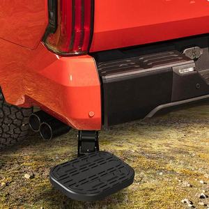 บันไดท้ายรถกระบะไฟฟ้าแบบพับเก็บได้ กันชนท้ายรถบรรทุก ประตูท้ายไฟฟ้า Ford F-150 อลูมิเนียมอัลลอยด์แบบสปอร์ต พับได้ ขัดเงาสูง ไม่มี - Product Image 3