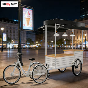 Chariot mobile de vente ambulante de gelato avec roues à vendre, pour la vente au détail d'aliments, les hôtels, les boulangeries, les crèmeries - Product Image 6