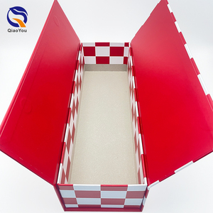 Boîte cadeau <span class=keywords><strong>de</strong></span> luxe personnalisée à double porte pour vin rouge, emballage rigide en carton pour <span class=keywords><strong>bouteille</strong></span> unique - Product Image 4