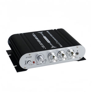 ST-838 <span class=keywords><strong>HiFi</strong></span> 2.1 canaux amplificateur de puissance stéréo basse amplificateur de son RMS 20Wx2 + 40W classe D Mini lecteur multimédia MP3 voiture noir maison amplifier - Product Image 3