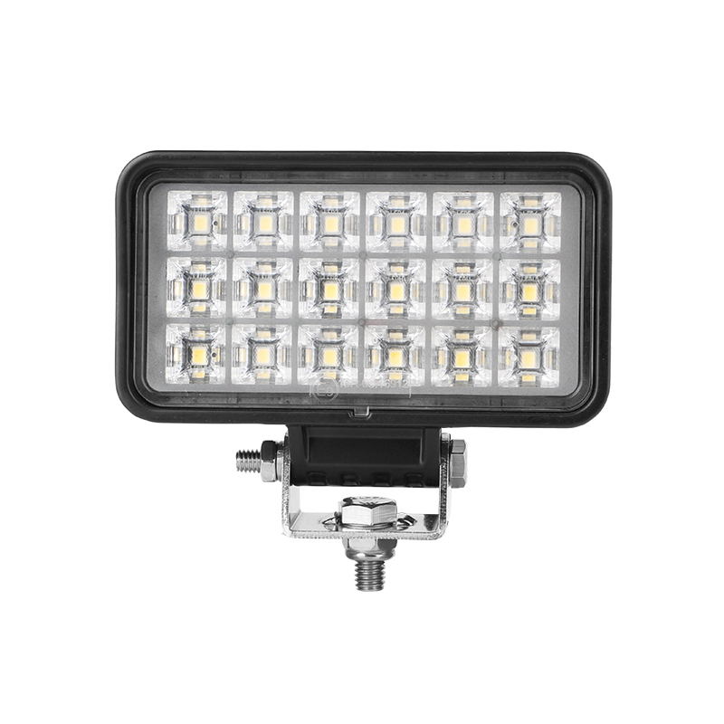 4 Inch Work LED Light 1620LM IP68 Waterproof 9-32V Rectangle Light 6000K Flood Beam Led Work Lights 18W