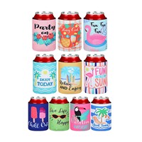Refroidisseurs de canettes de bière en néoprène personnalisés 300ml 350ml, supports isolants pour canettes avec logo pour fêtes, activités de plein air, vente en gros