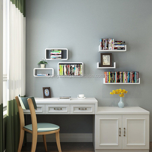 Juego de 3 estantes de esquina para pared, repisa <span class=keywords><strong>flotante</strong></span> para pared, artesanías decorativas de madera - Product Image 5