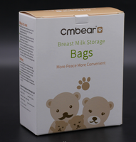 Cmbear ou OEM sacs de stockage de lait maternel jetables stérilisés par rayons Gamma sac de lait