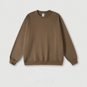 W0175 Sudadera con Capucha de Cuello Redondo, Estilo Americano, Otoño, Nueva Moda, Algodón, Color Sólido, Tejido Grueso de 440 g/m², Impresión Digital para Hombre - Product Image 5