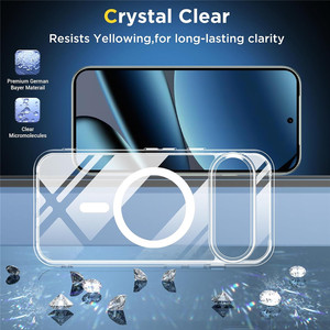 Custodia Magnetica Trasparente in TPU e Acrilico Ibrido Anti-Caduta per Google Pixel Serie 7/8/9/10 <span class=keywords><strong>Tutti</strong></span> i Modelli - Product Image 2