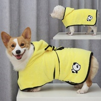 Peignoir pour animaux de compagnie à séchage rapide, en polaire corail, absorbant l'eau, vêtements pour chien, Teddy Corgi, pyjama pour grand chien, hiver, été, printemps