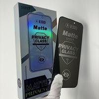 Protection d'écran en verre mat anti-espion ESD, film protecteur trempé pour iPhone 18 17 16 Pro Max 15 13, Redmi, Samsung