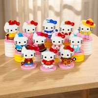 Balody Mini Paper ABS - Juego de Bloques de Construcción de Modelos de Papel, Figuras de Gatos de Dibujos Animados, 40 Piezas, Edificios Modernos, Regalos Unisex