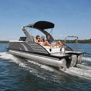 Bote Pontón de Pasajeros de 20 pies / 22 pies / 25 pies / 27 pies con Motor y <span class=keywords><strong>Remolque</strong></span> para Proyectos de Turismo, Hostelería y <span class=keywords><strong>Alquiler</strong></span> en Marinas - Product Image 1