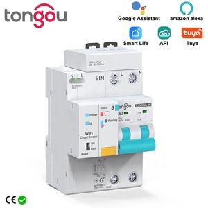 <span class=keywords><strong>Interruptor</strong></span> Automático RCBO <span class=keywords><strong>WIFI</strong></span> API Tuya con Medidor de Consumo Smart Life Temporizador Control Remoto Inalámbrico Reconexión Automática - Product Image 2