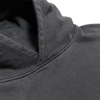 Hoodie Pria Modis 2026, 450 Gsm, Model Pullover, Bordir Distressed, Ukuran Oversize, Warna Stone Vintage Washed, Polos